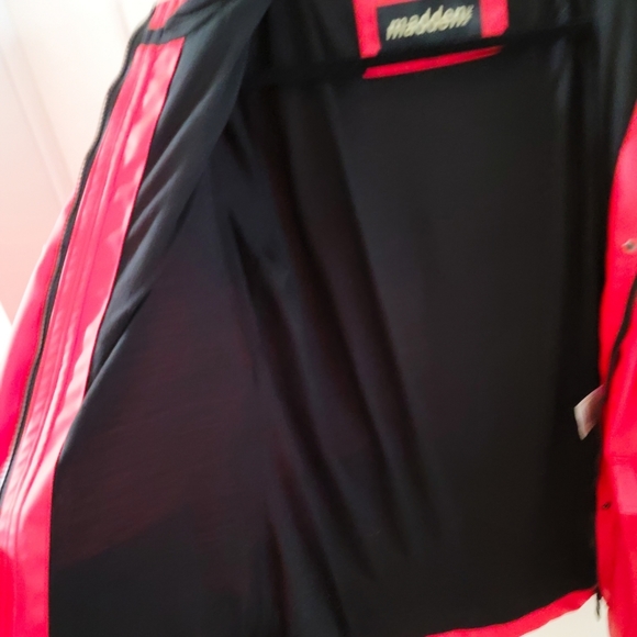 Madden NYC Steve Madden Raincoat Jacket Red Coat Size Medium Polyurethane - Picture 13 of 16